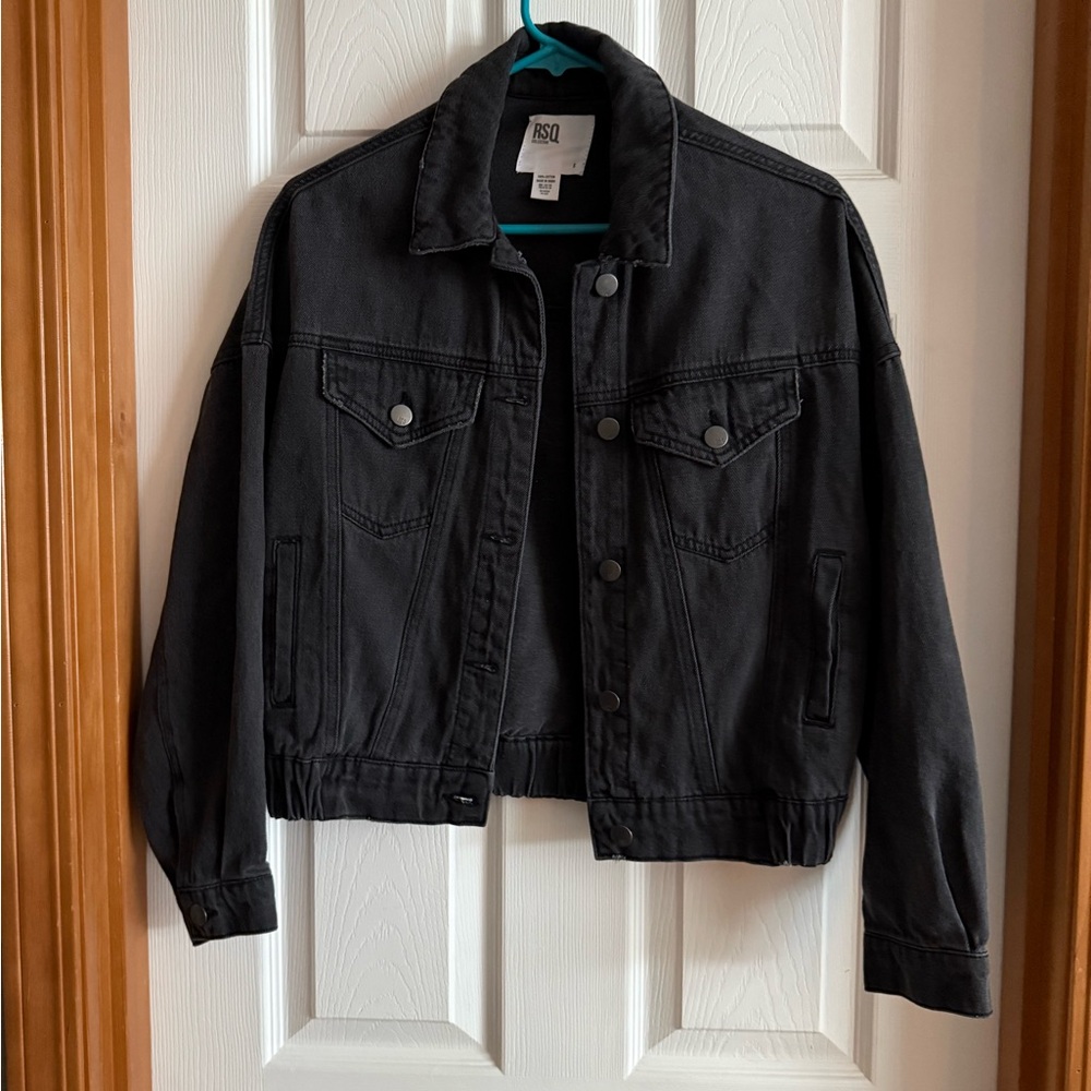 RSQ Charcoal Denim Jacket